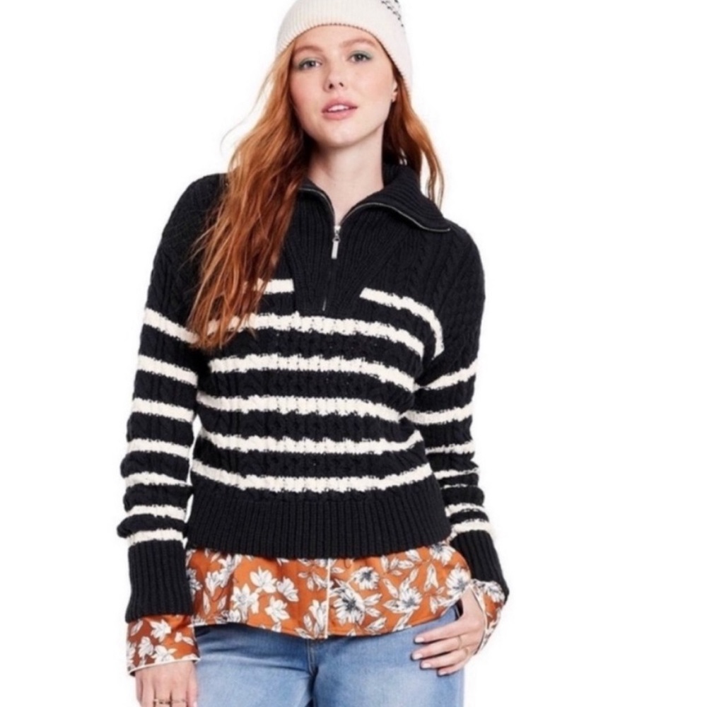 EUC La Ligne x Target Quarter Zip Sweater